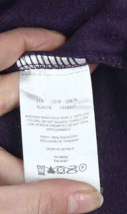 Columbia Women's Purple Fleece Full Zip Jacket Size S Outdoor Casual