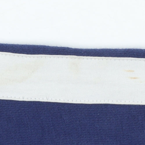 Fila Womens Navy & Red Raglan Sweatshirt Size L Cotton Blend