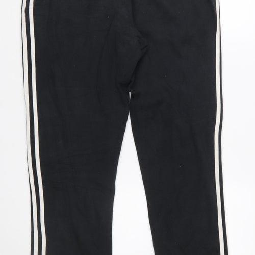 Adidas Men's Black Jogger Trousers M Retro Stripe Casual