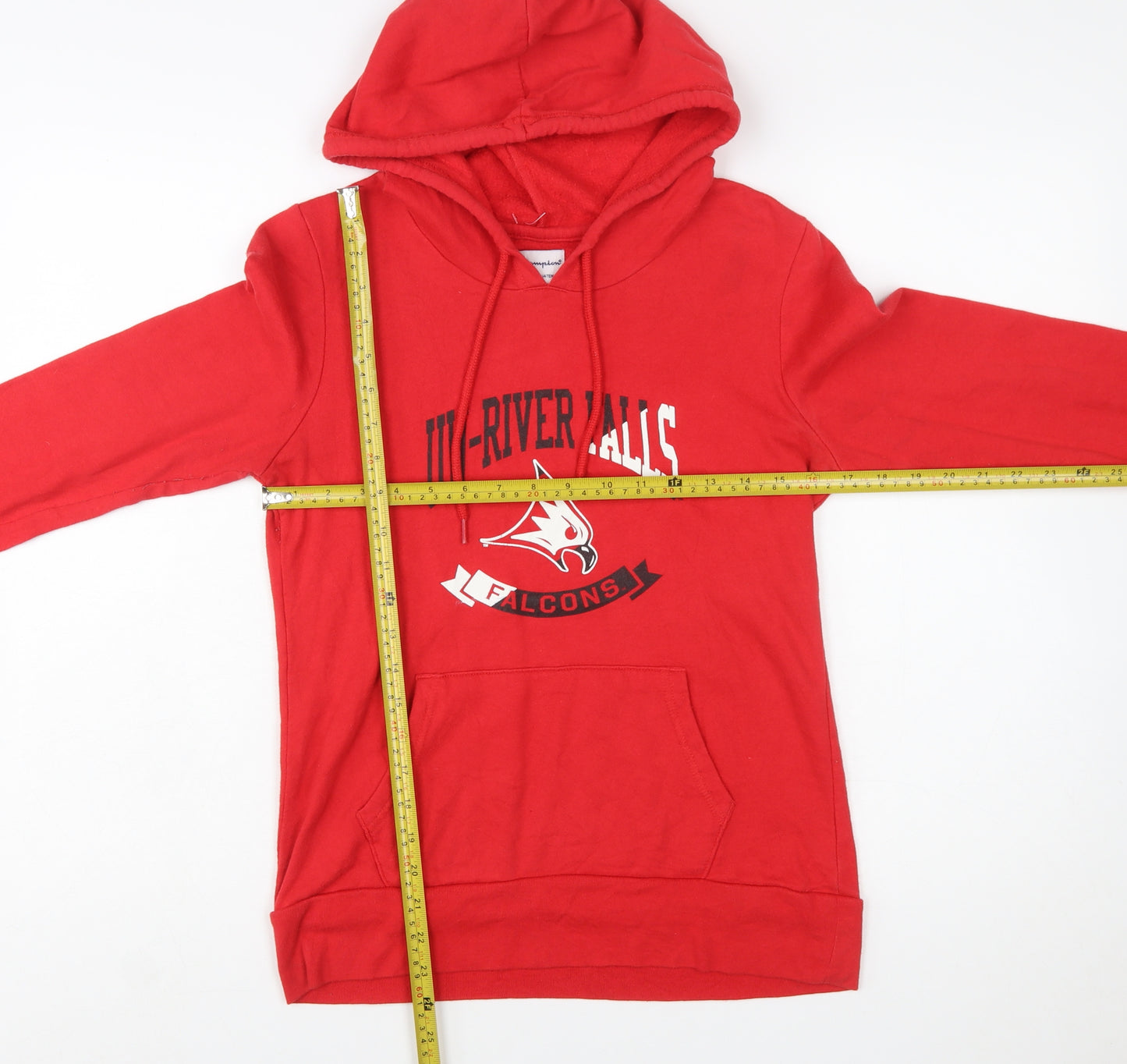 Champion Women's Red Pullover Hoodie Small UT-River Falls Falcons