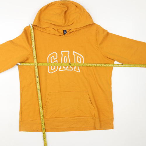 GAP Womens Mustard Yellow XL Pullover Hoodie Cotton Blend