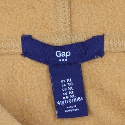 GAP Womens Mustard Yellow XL Pullover Hoodie Cotton Blend