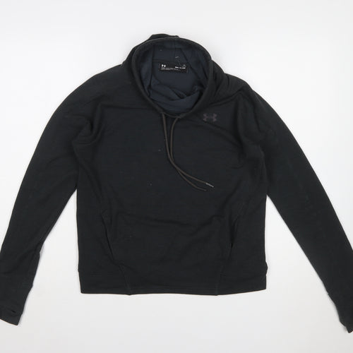 Under Armour Womens Black Small Pullover Hoodie Loose Fit Lightweight