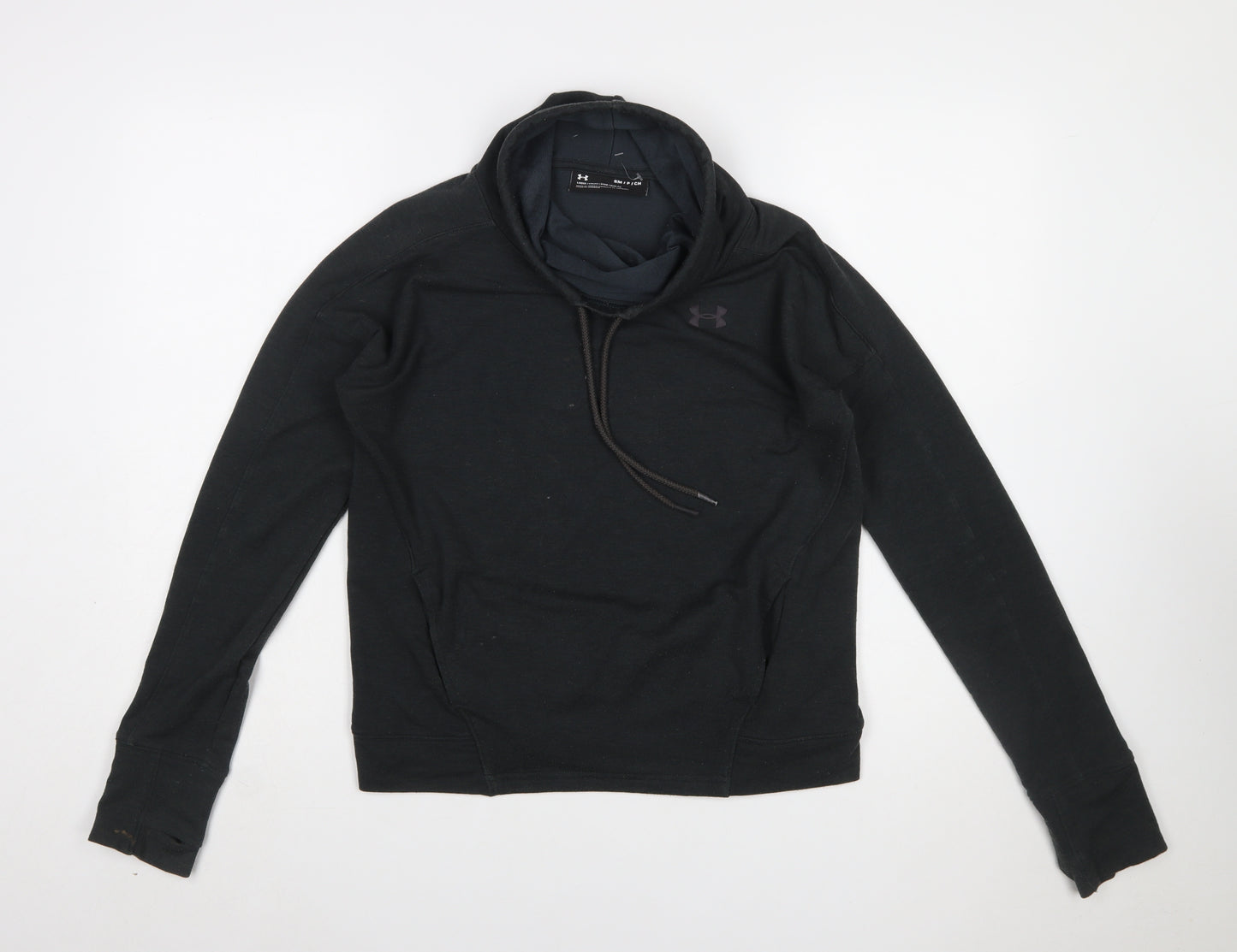 Under Armour Womens Black Small Pullover Hoodie Loose Fit Lightweight