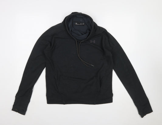 Under Armour Womens Black Small Pullover Hoodie Loose Fit Lightweight