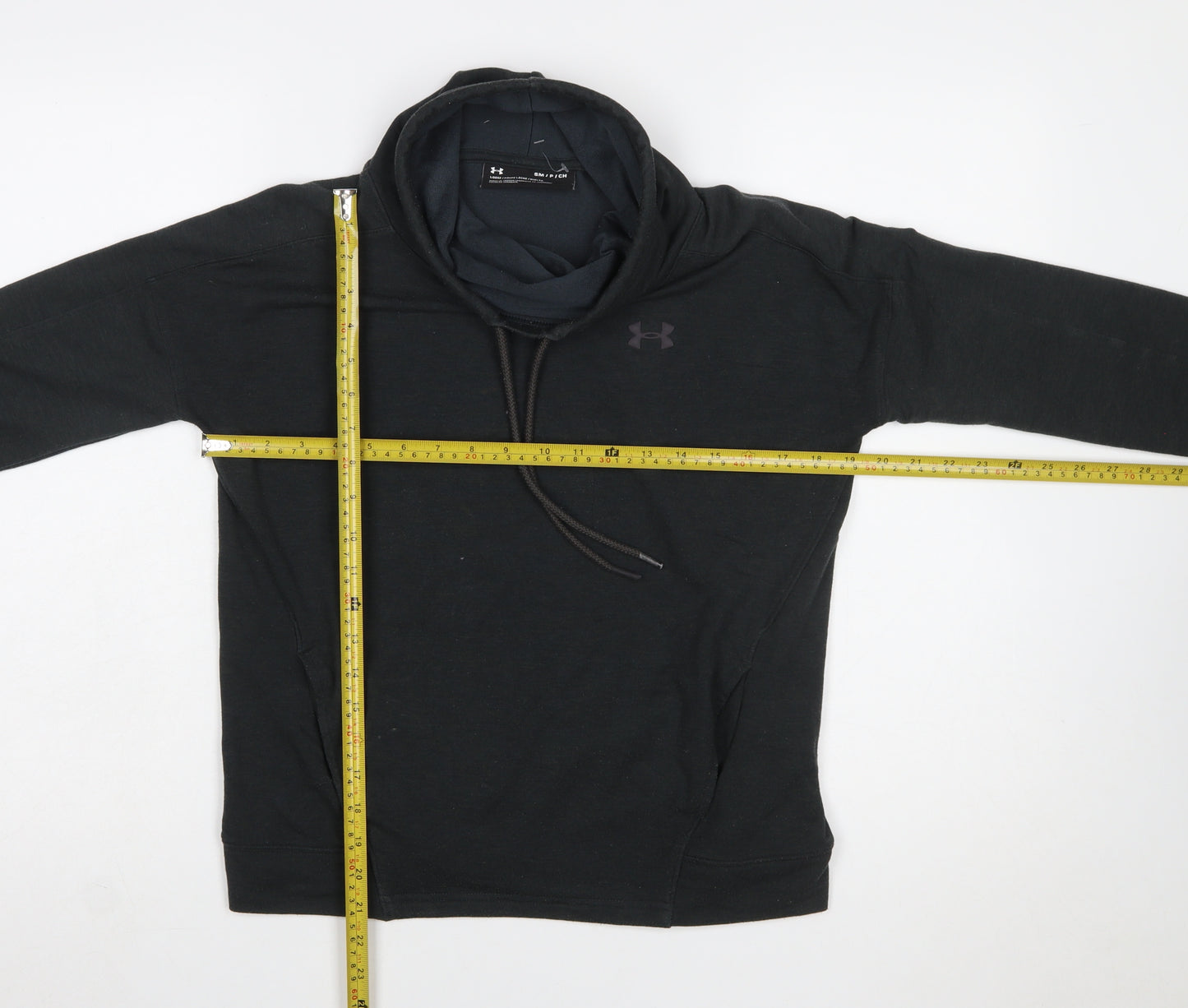 Under Armour Womens Black Small Pullover Hoodie Loose Fit Lightweight