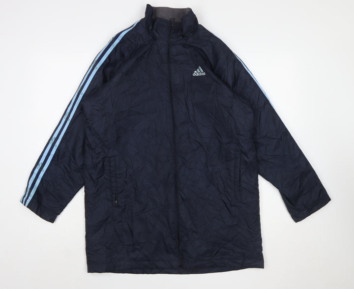 Adidas Mens Navy Blue Clima365 Lightweight Full Zip Sports Jacket Size L