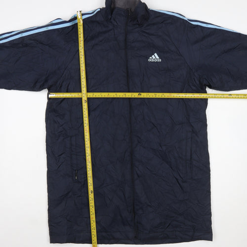 Adidas Mens Navy Blue Clima365 Lightweight Full Zip Sports Jacket Size L