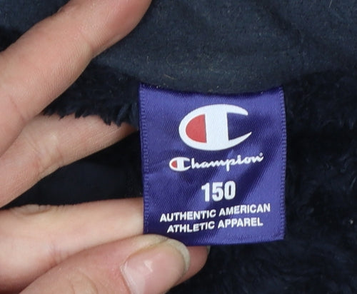 Champion Boys Blue Red Hooded Winter Parka Coat 11-12 Years