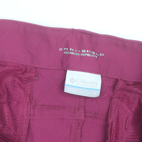 Columbia Womens Pink Size 4 Omni-Shield Athletic Shorts