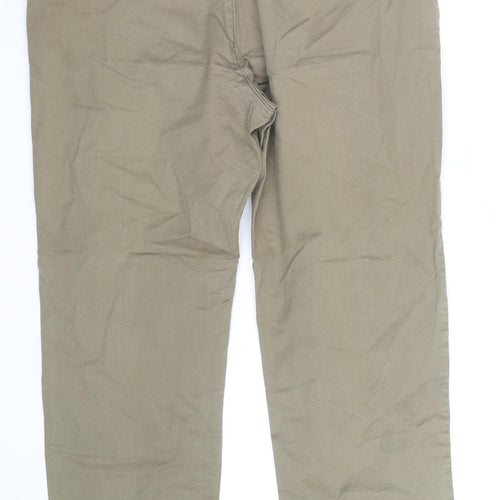 Marks and Spencer Men's Brown Regular Fit Chinos 40W 31L
