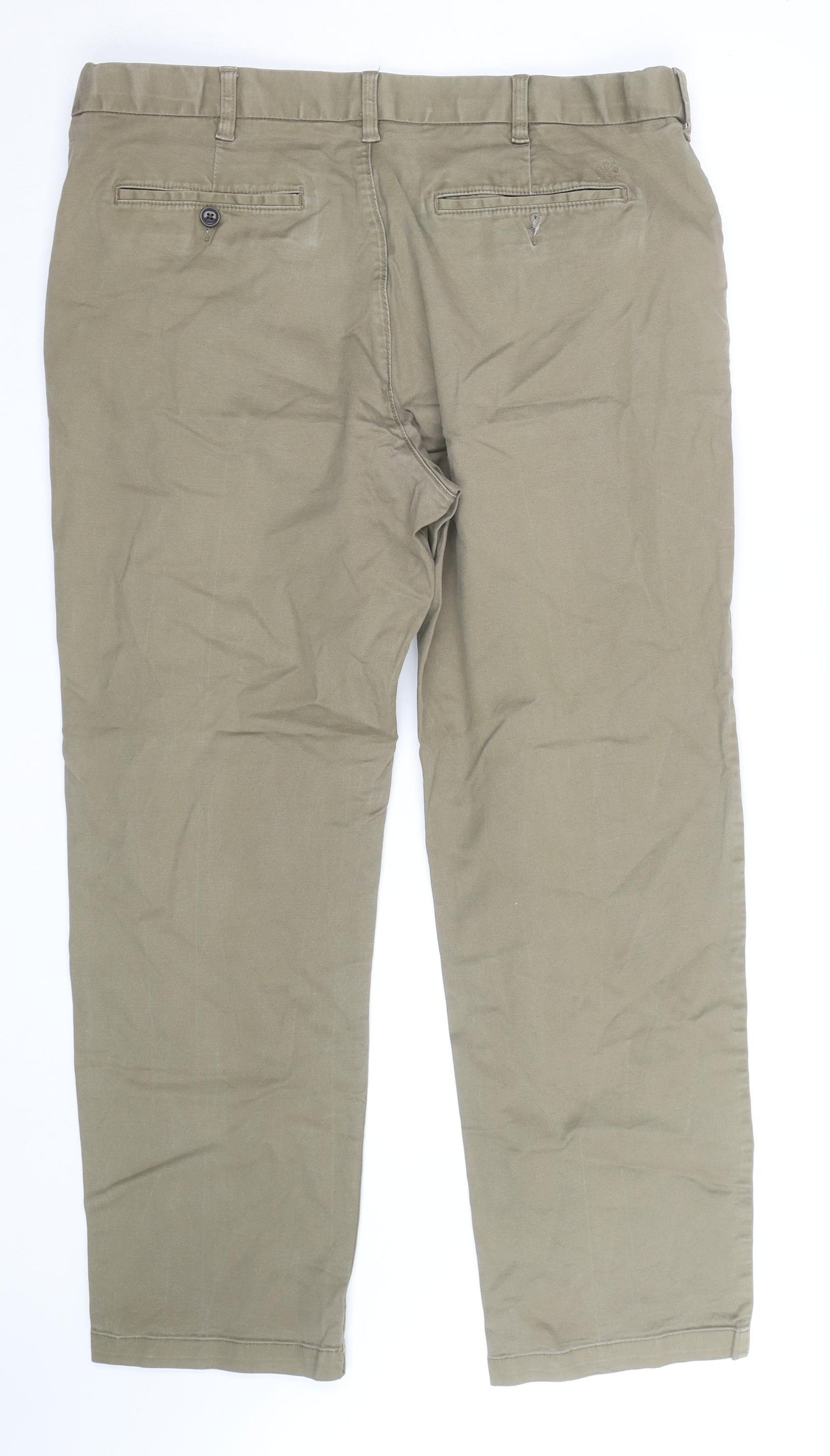 Marks and Spencer Men's Brown Regular Fit Chinos 40W 31L