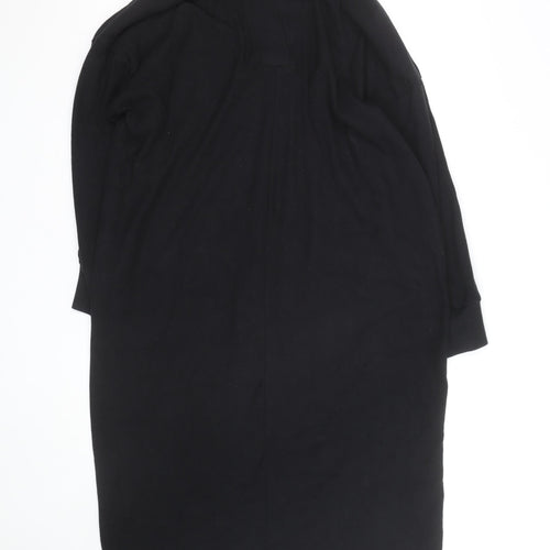 ASOS DESIGN Women’s Black Shift Dress UK 10 Long Sleeve High Neck
