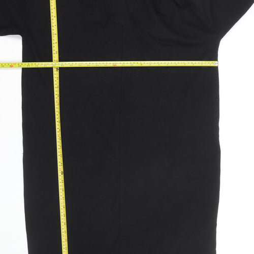 ASOS DESIGN Women’s Black Shift Dress UK 10 Long Sleeve High Neck