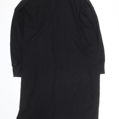ASOS DESIGN Women’s Black Shift Dress UK 10 Long Sleeve High Neck