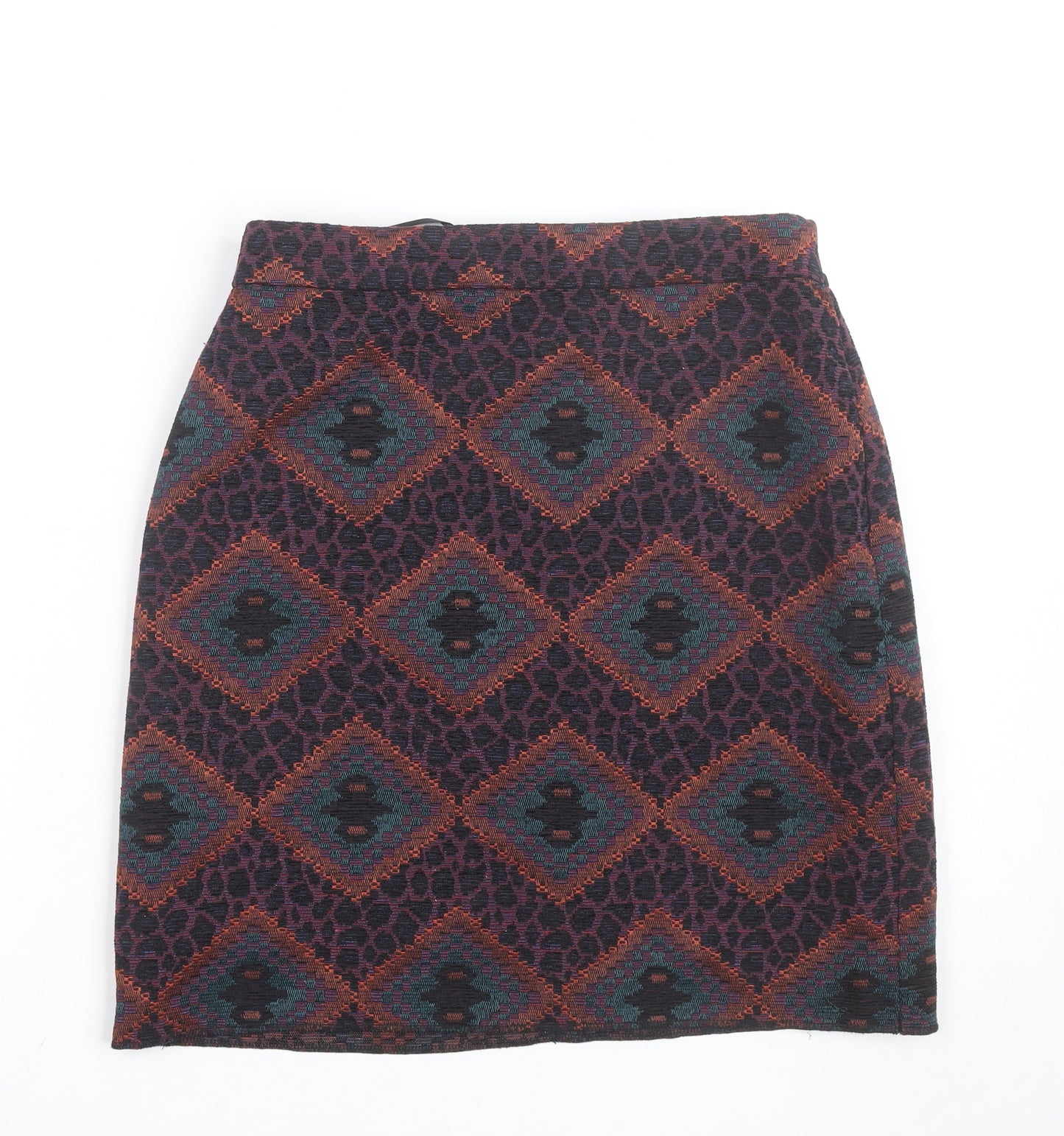 Dunnes Stores Women’s Multicoloured Size 8 Geometric Knit Pencil Skirt