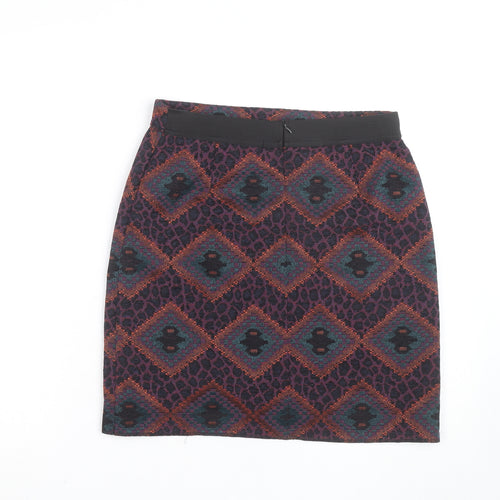 Dunnes Stores Women’s Multicoloured Size 8 Geometric Knit Pencil Skirt