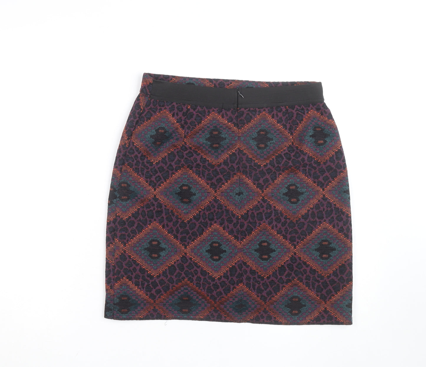 Dunnes Stores Women’s Multicoloured Size 8 Geometric Knit Pencil Skirt