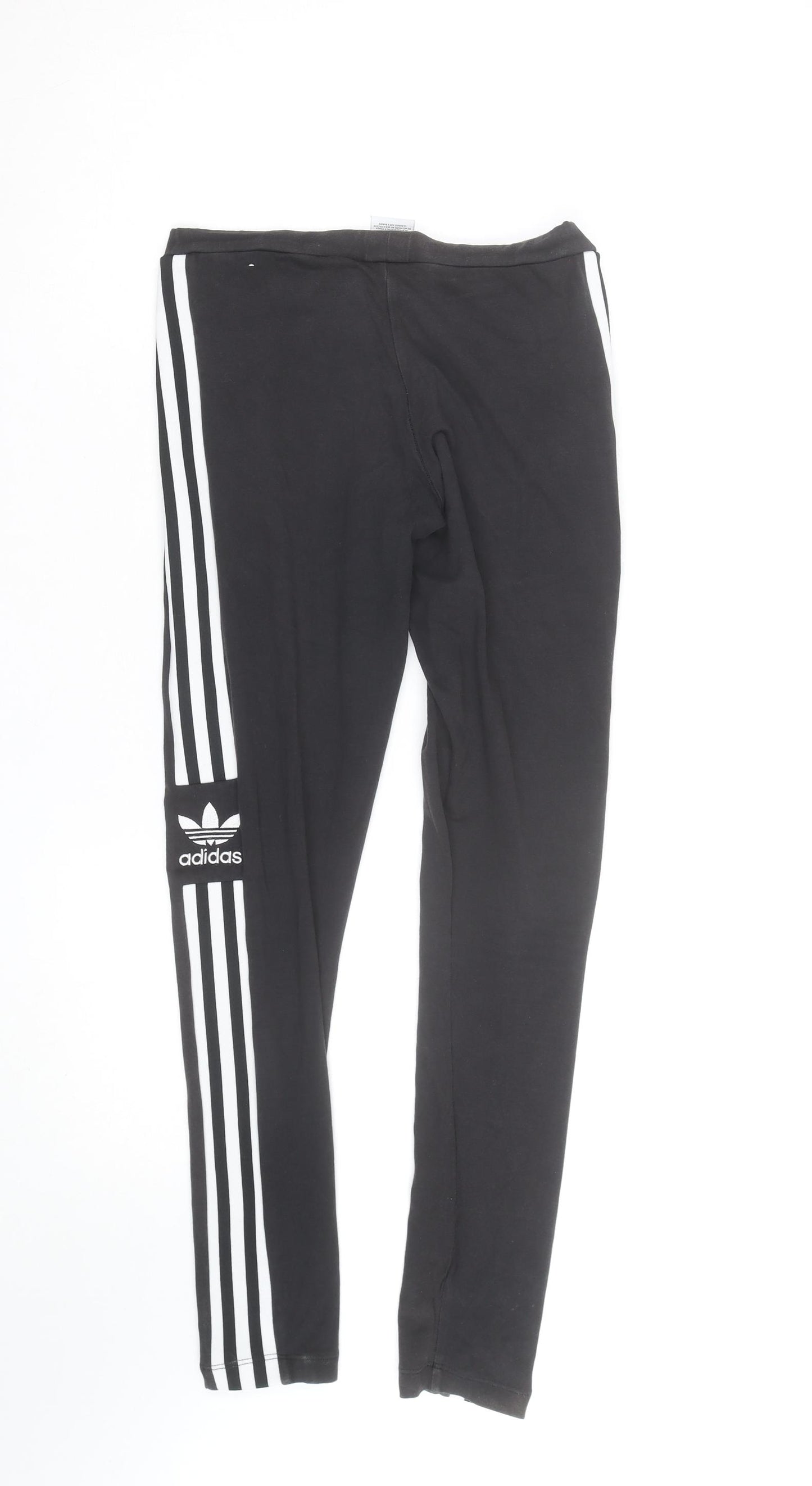 Adidas Womens Black Leggings Size 10 Slim Fit Activewear Pants