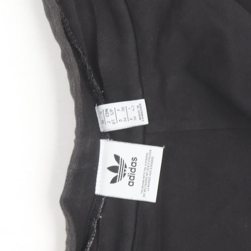 Adidas Womens Black Leggings Size 10 Slim Fit Activewear Pants