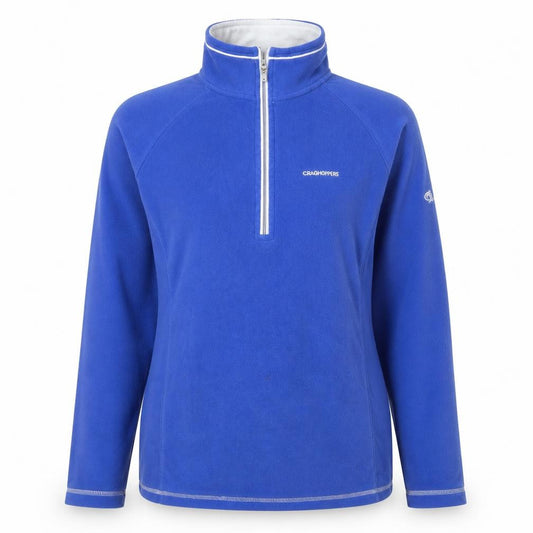 Craghoppers Women Blue Size 12 Fleece 1/2 Zip Lightweight Active Jacket
