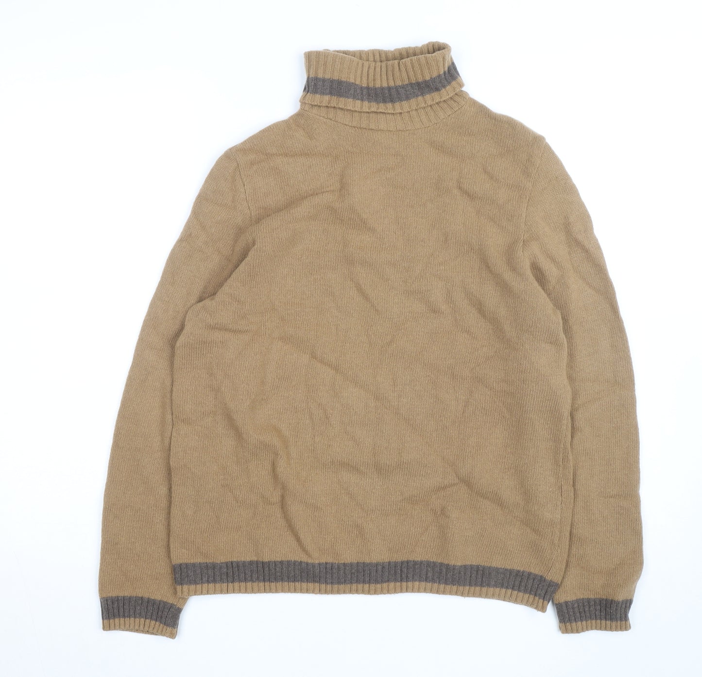 Dicapri by Cele Women’s Beige Roll Neck Wool Blend Jumper XL