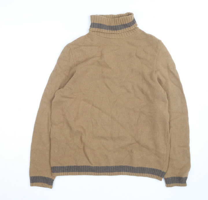 Dicapri by Cele Women’s Beige Roll Neck Wool Blend Jumper XL