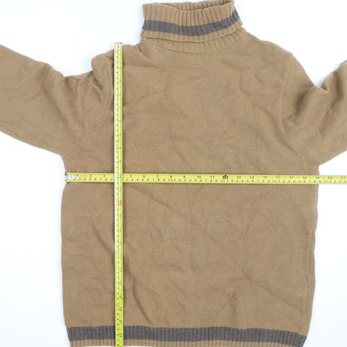 Dicapri by Cele Women’s Beige Roll Neck Wool Blend Jumper XL