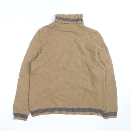 Dicapri by Cele Women’s Beige Roll Neck Wool Blend Jumper XL