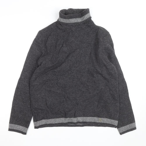 Dicapri By Cele Women's Grey Roll Neck Wool Blend Jumper XL