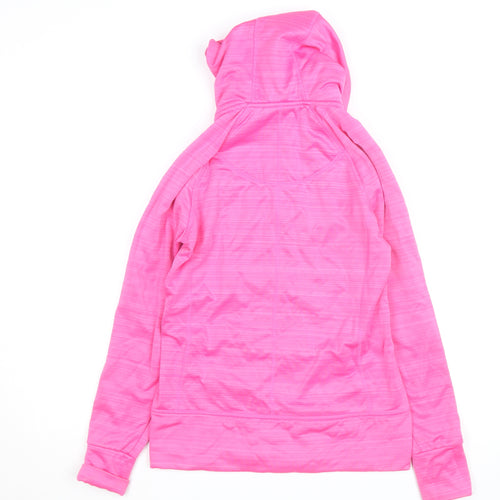 Perfection by Body Rage Women's Pink Full Zip Hooded Sweatshirt Size 8