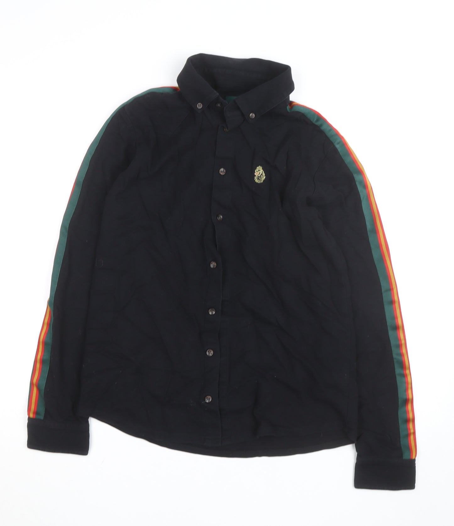 Luke Sport Black Men's Small Long Sleeve Button-Up Shirt