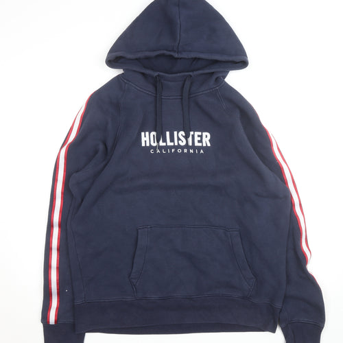 Hollister Women Blue XL Pullover Hoodie Jumper Casual Fleece