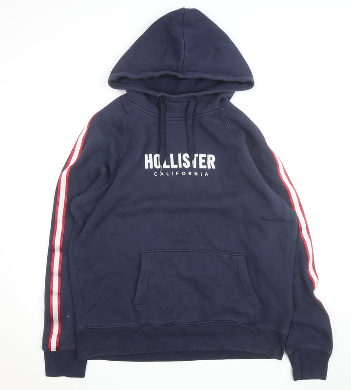 Hollister Women Blue XL Pullover Hoodie Jumper Casual Fleece