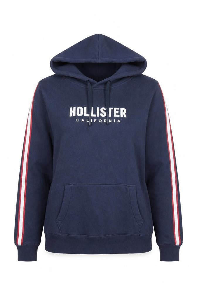 Hollister Women Blue XL Pullover Hoodie Jumper Casual Fleece