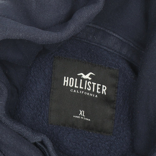 Hollister Women Blue XL Pullover Hoodie Jumper Casual Fleece