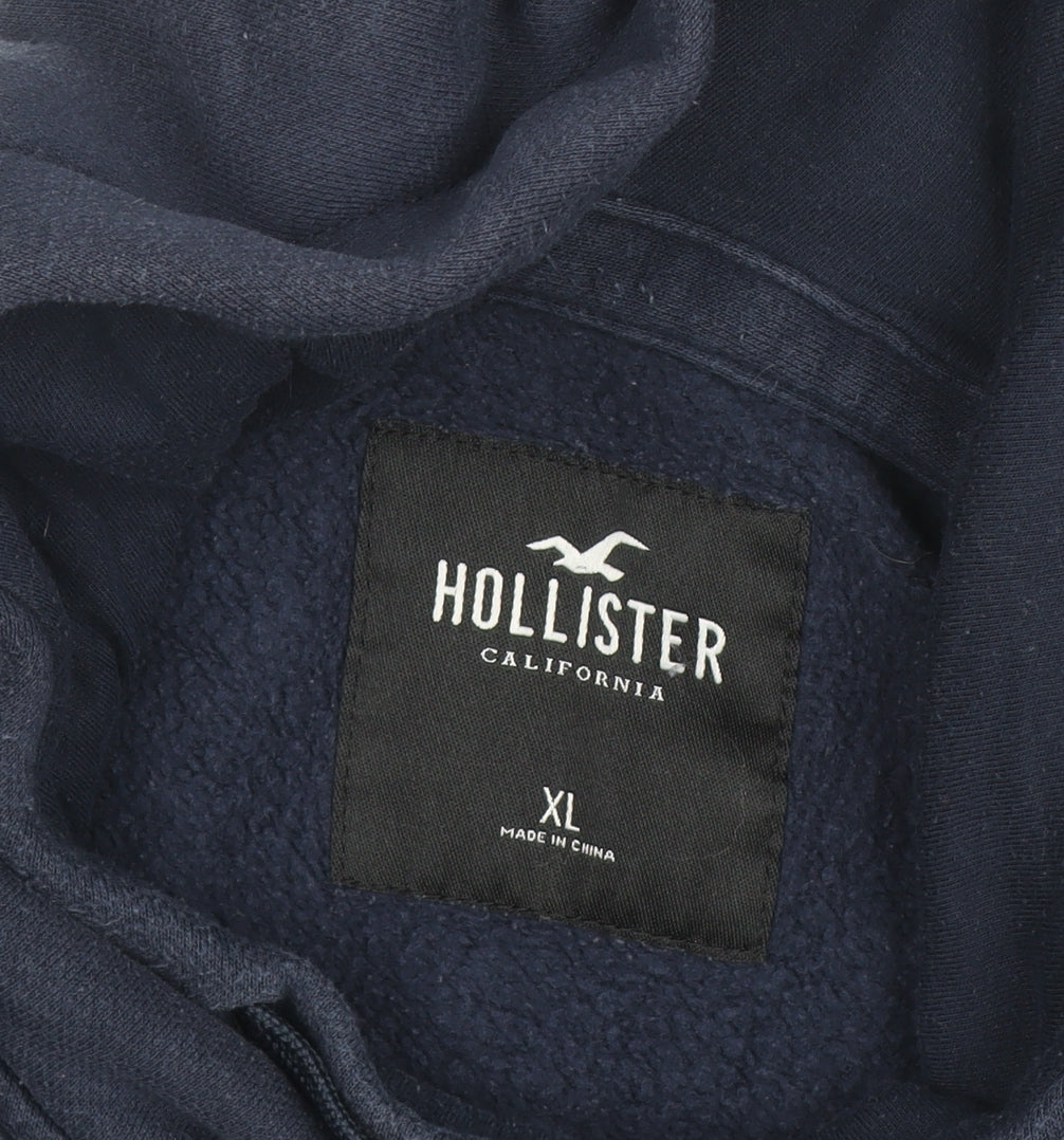 Hollister Women Blue XL Pullover Hoodie Jumper Casual Fleece