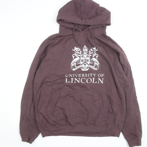 AWDis Men's Brown University of Lincoln XL Pullover Hoodie