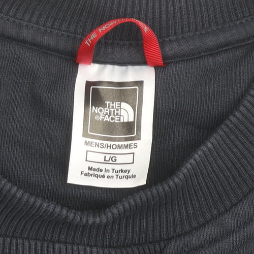 The North Face Men’s Blue Logo Pullover Sweatshirt L