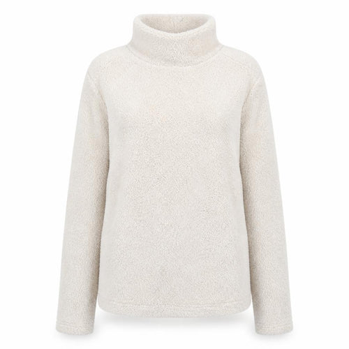 Missguided Women Beige Fleece Roll Neck Long Sleeve Pullover Jumper UK 6