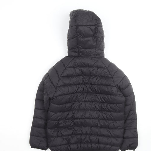 McKenzie Boys Black Hooded Puffer Jacket 9-10 Years Winter Insulated Coat
