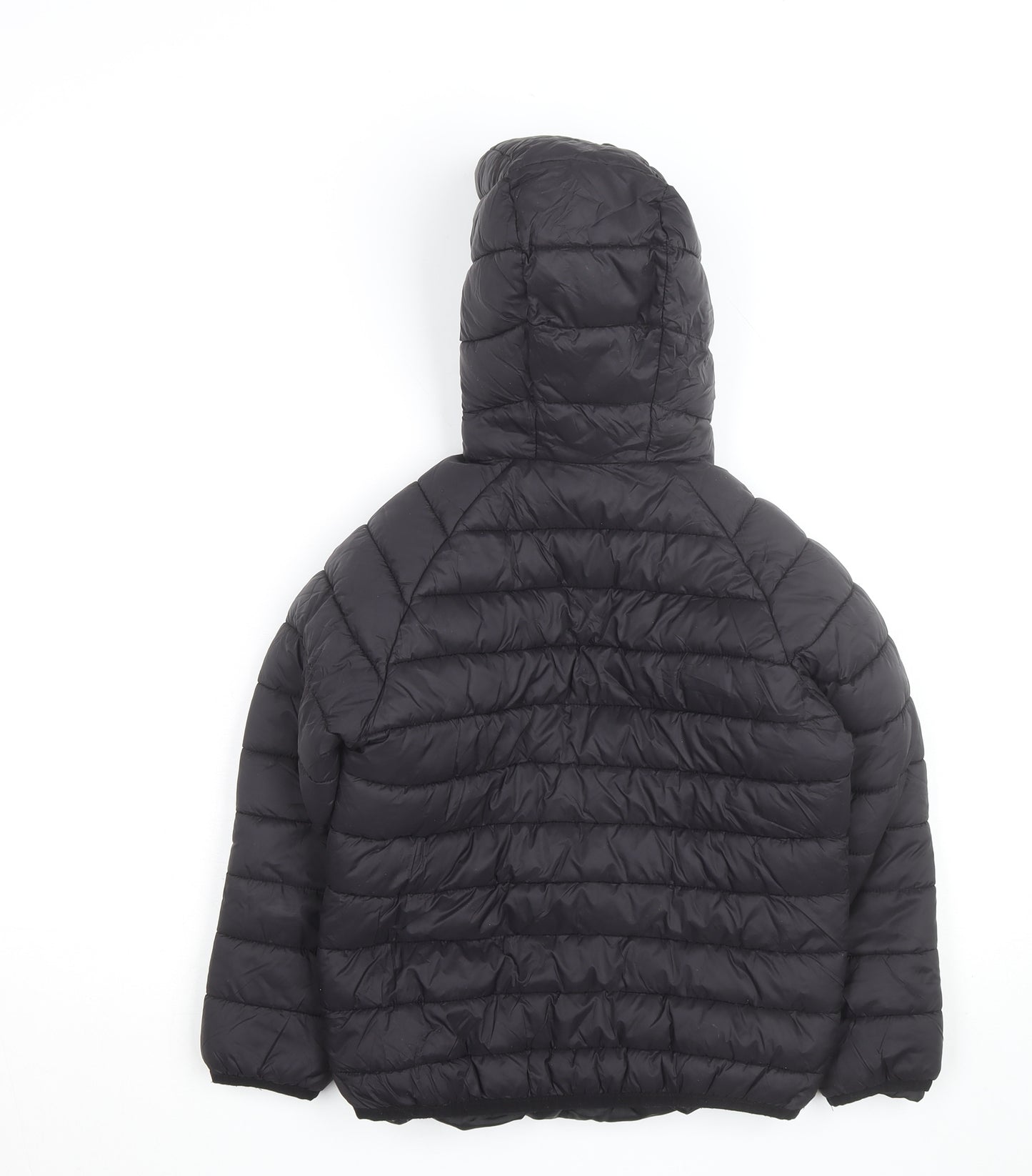 McKenzie Boys Black Hooded Puffer Jacket 9-10 Years Winter Insulated Coat