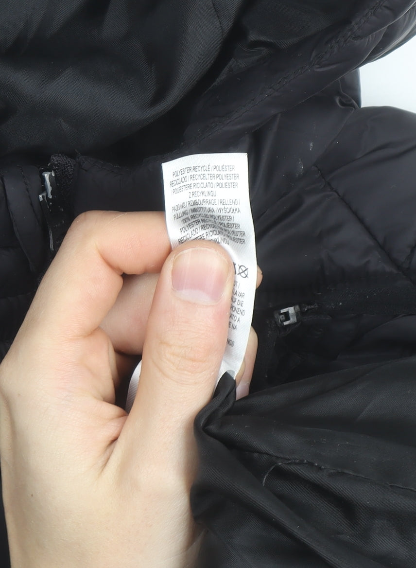 McKenzie Boys Black Hooded Puffer Jacket 9-10 Years Winter Insulated Coat