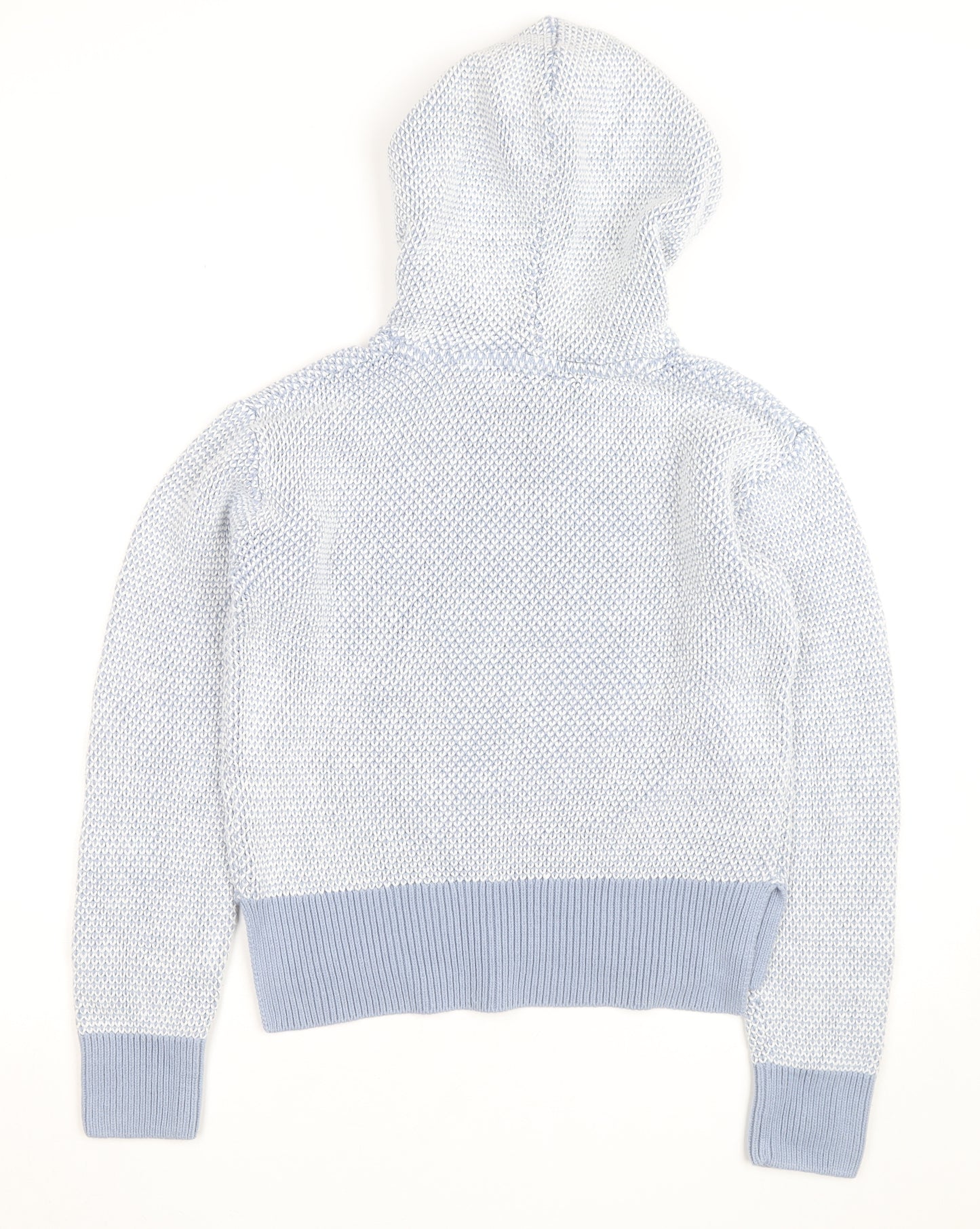 Saltrock Women's Blue Knit Pullover Hoodie Size S Cotton Blend