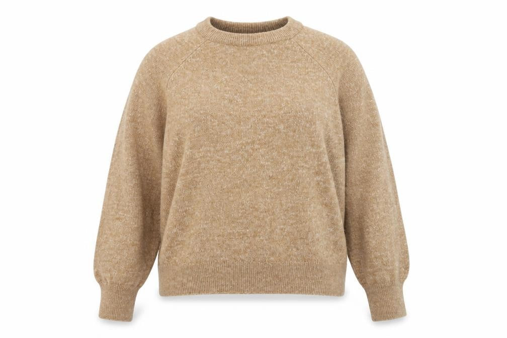 H&M Divided Women’s Beige Crew Neck Knit Jumper Size 16