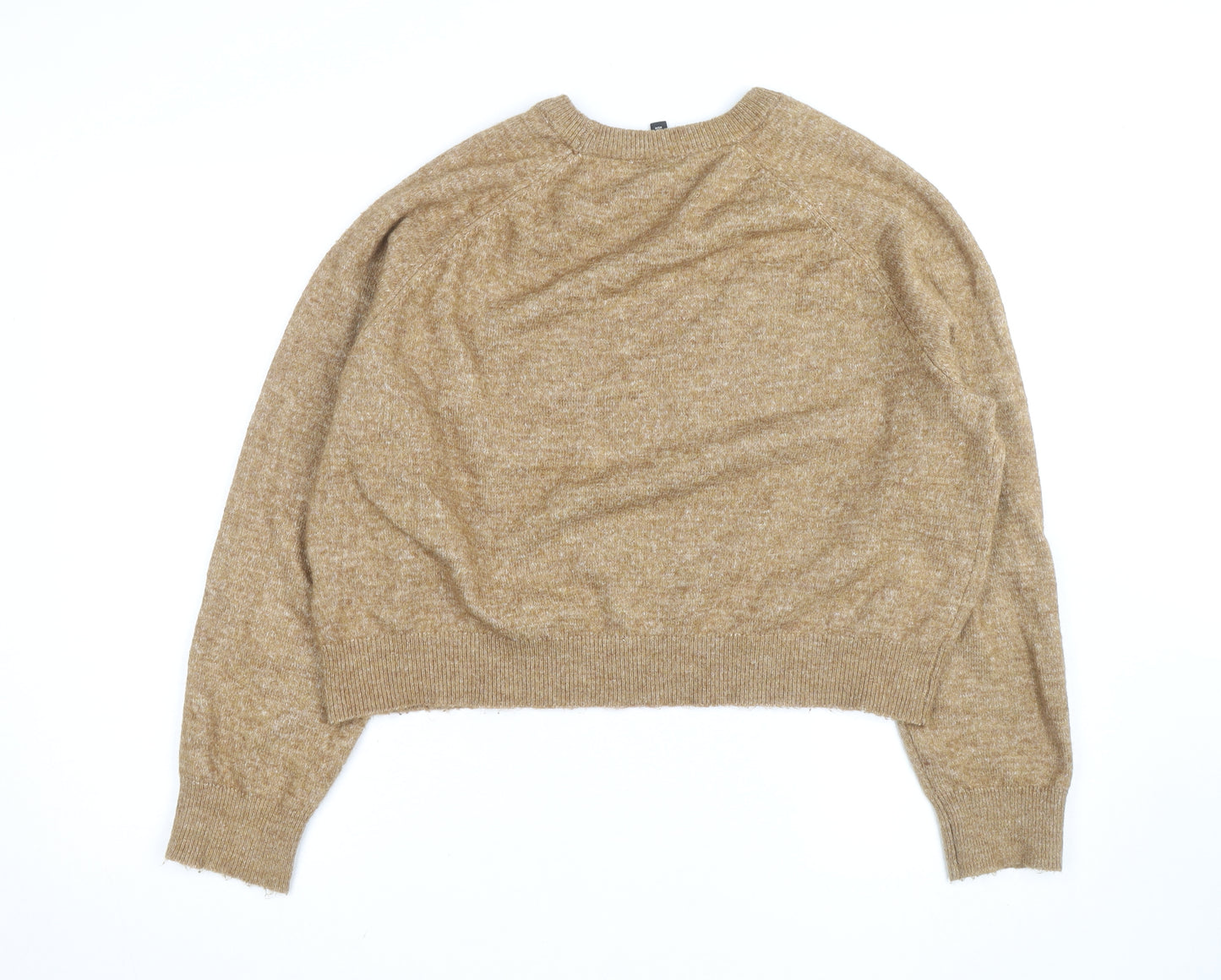 H&M Divided Women’s Beige Crew Neck Knit Jumper Size 16
