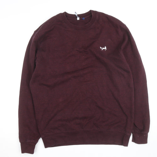 Asquith & Fox Men’s Brown Crew Neck Pullover Sweatshirt L