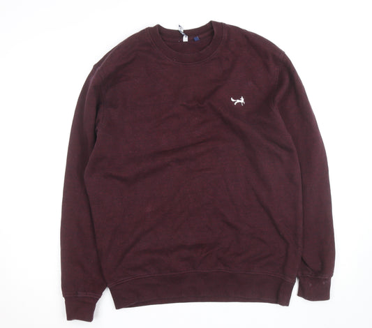 Asquith & Fox Men’s Brown Crew Neck Pullover Sweatshirt L