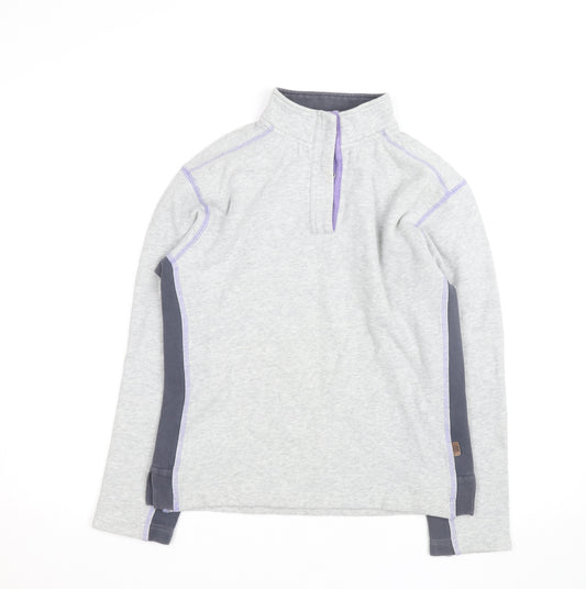 Reed Sport Women’s Grey 1/4 Zip Fleece Track Jacket Size S