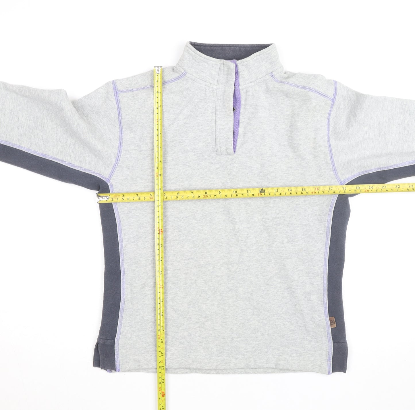 Reed Sport Women’s Grey 1/4 Zip Fleece Track Jacket Size S